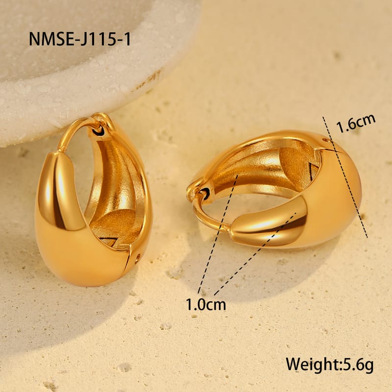 Vintage Inspired Stainless Steel Stud Earrings
