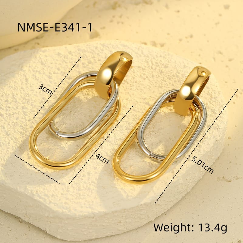 Fashionable Geometric Statement Dangle Earrings