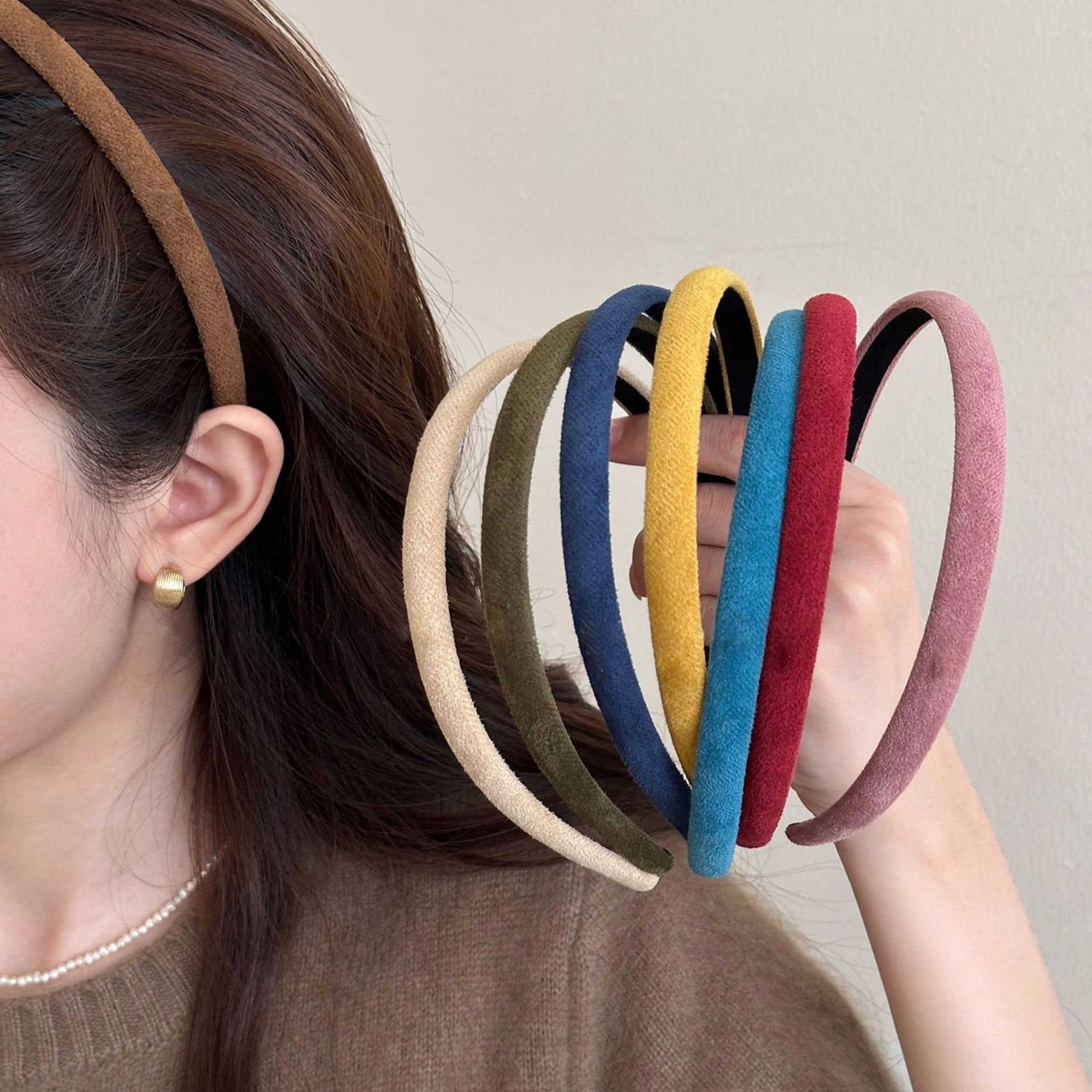 Korean Minimalist Skinny Headband, Elegant Daily Hair Hoop